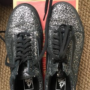 Vans Old Skool Sparkly Leopard Print